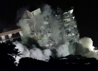 Immeuble effondré en Floride: le reste du bâtiment démoli à l’aide d’explosifs (VIDEO) Immeuble effondré en Floride: le reste du bâtiment démoli à l'aide d'explosifs (VIDEO)