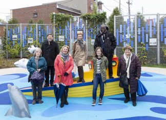 Parc du Centenaire-de-Parc-Extension : Une œuvre d’art ludique magnifie l’expérience du nouveau parc Parc du Centenaire-de-Parc-Extension : Une œuvre d'art ludique magnifie l'expérience du nouveau parc
