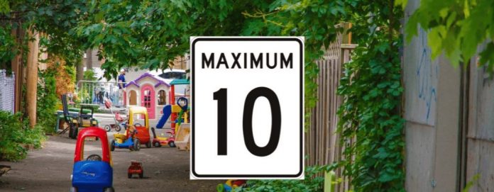 Montréal : Vitesse réduite à 10 km/h dans les ruelles