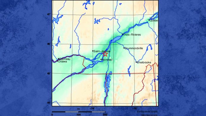 Tremblement de Terre Secoue les Environs de Montréal